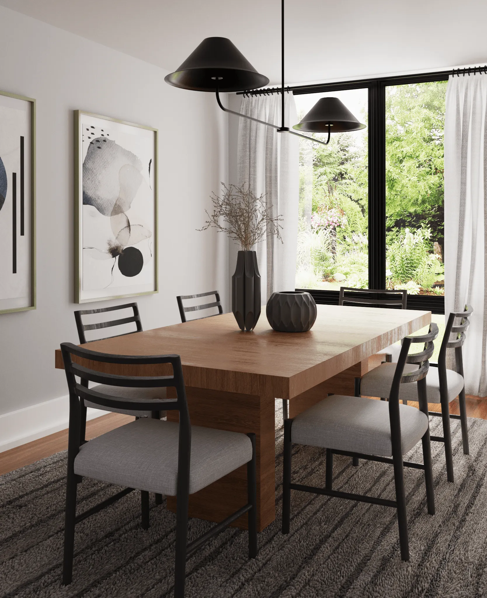 Modernes Esszimmer – Innenraumvisualisierung