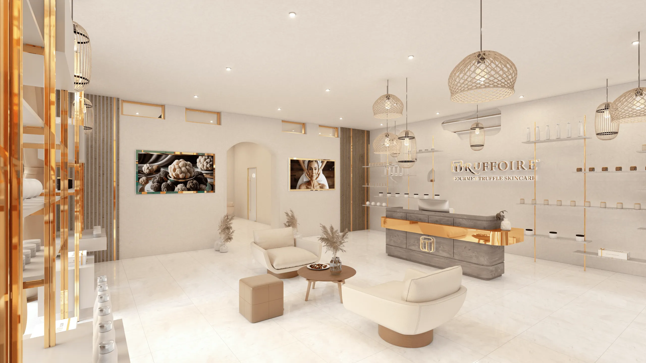 Truffoire Spa & Skincare – Innenraumdesign